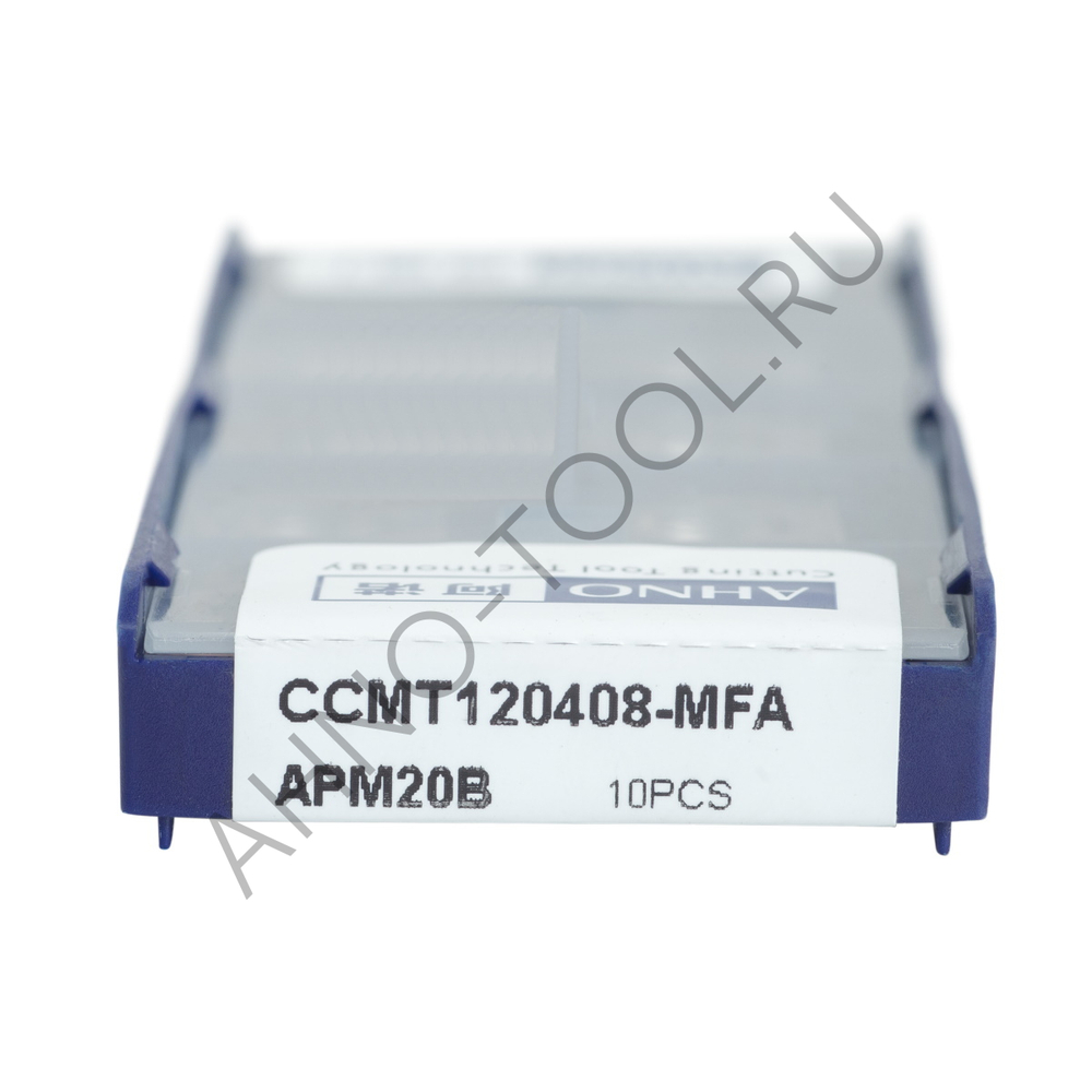 Пластина твердосплавная ISO CCMT120408-MFA APM20B AHNO по жаропроч. и нерж.стали, получистовая