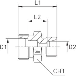 Соединение PR DL12 DL10 (корпус, нерж.)