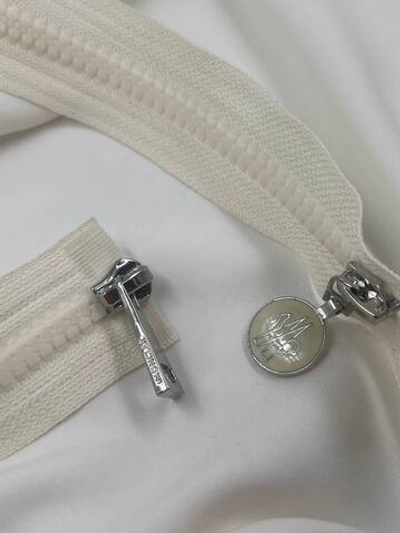 Молния Монкл. двухзамковая тракторная айвори (молочная)