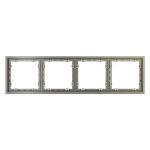 Рамка пластиковая VOLTUM S70 на 4 поста, (шелк)