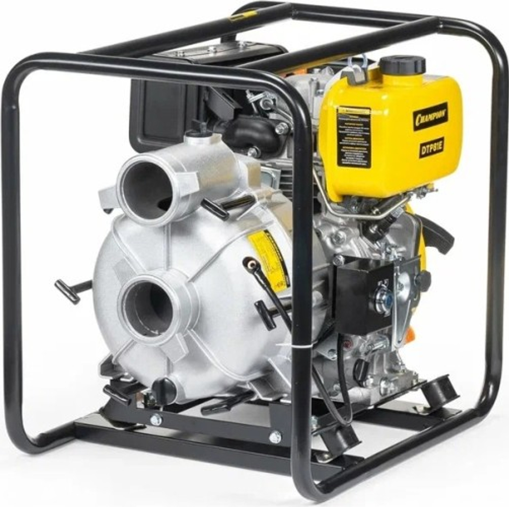 Мотопомпа дизельная CHAMPION DTP81E для грязной воды