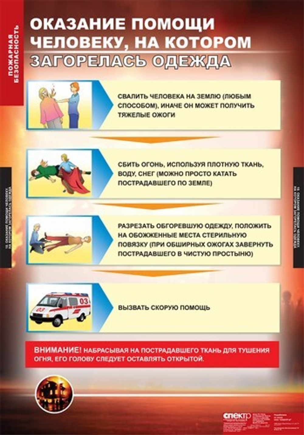 Пожарная безопасность (11 таблиц, 68х98 см)