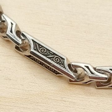 Браслет литой 3 мм. "Виноградная лоза"