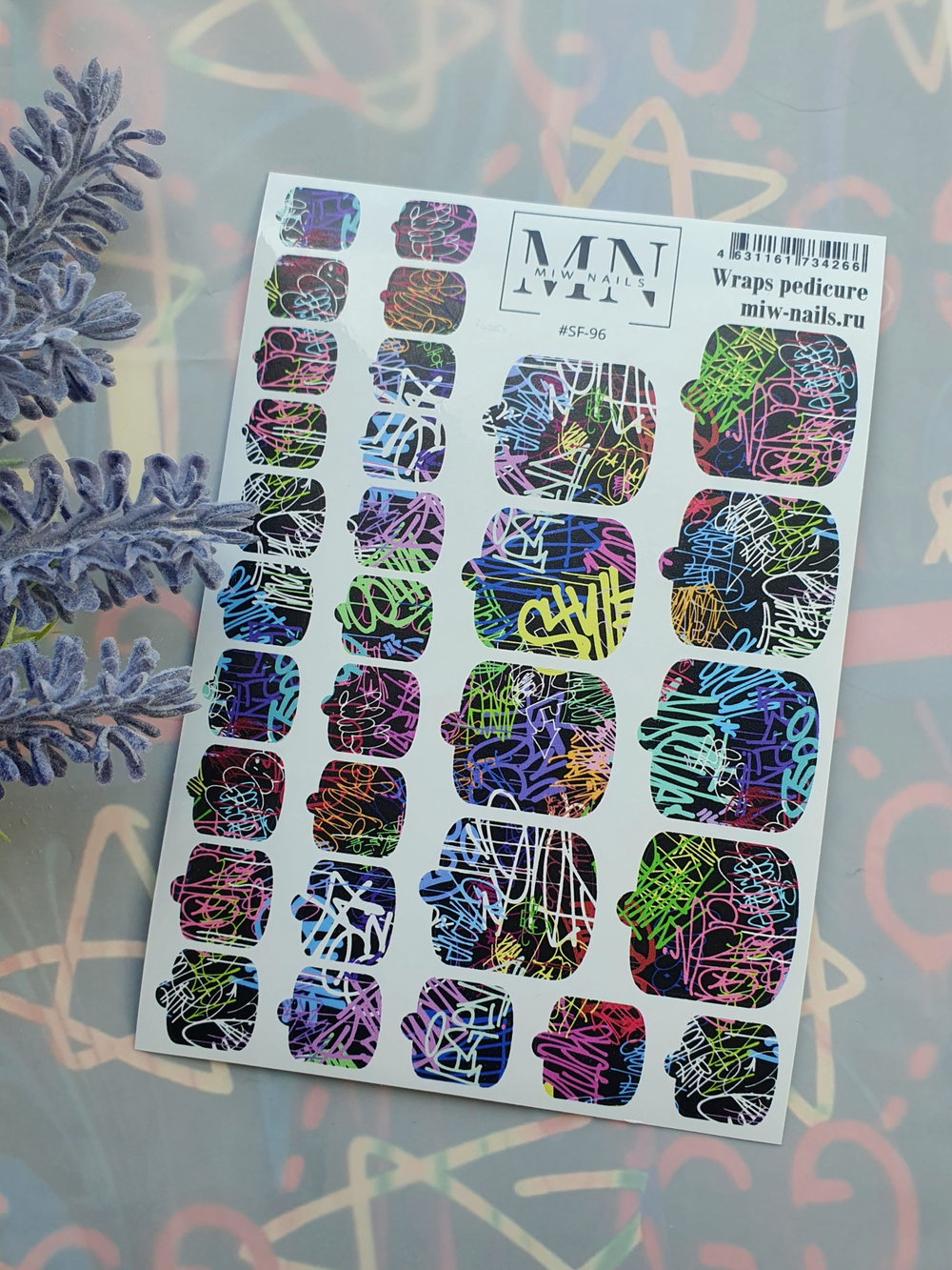Плёнки для педикюра Wraps stickers SF-96