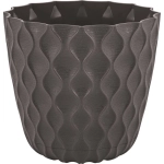 Горшок для цветов InGreen Wave с дренажной сеткой и съемным поддоном 2,5л, D175мм, горький