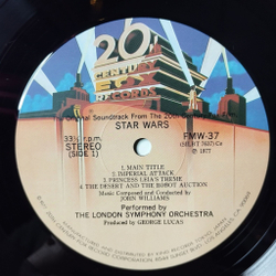 Винтажная виниловая пластинка LP John Williams, The London Symphony Orchestra Star Wars (Japan 1978) (Obi) (Poster)