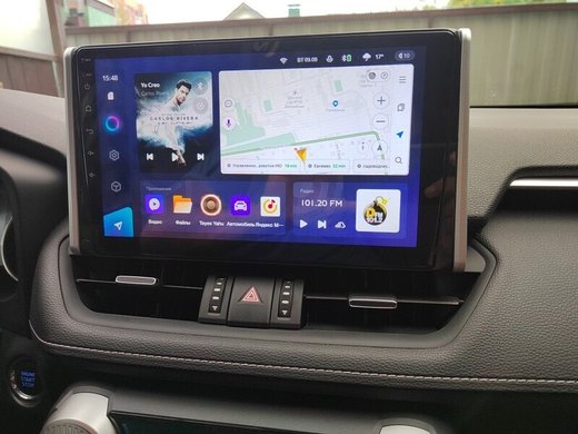 Магнитола для Toyota RAV4 50 2019-2024+ (рынок РФ и ОАЭ) - FarCar 1161M монитор 10" QLED на Android 13, 8 ядер (TS18), CarPlay, 4G SIM-слот