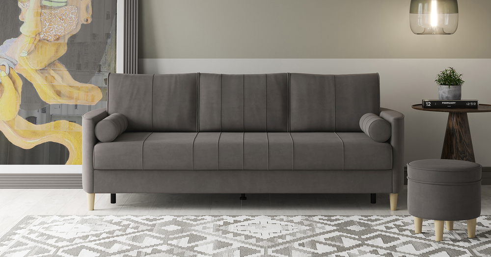 Лора пуф (темно-серый)