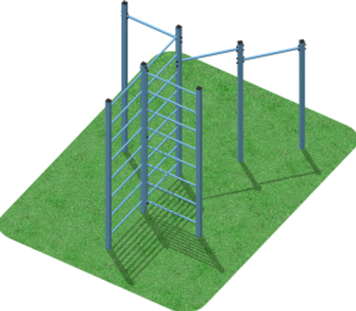 СПОРТИВНЫЙ КОМПЛЕКС - 3 ТУРНИКА, 3 ШВЕДСКИХ СТЕНКИ