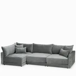 Угловой диван Mia левосторонний 320 см, темно-серый