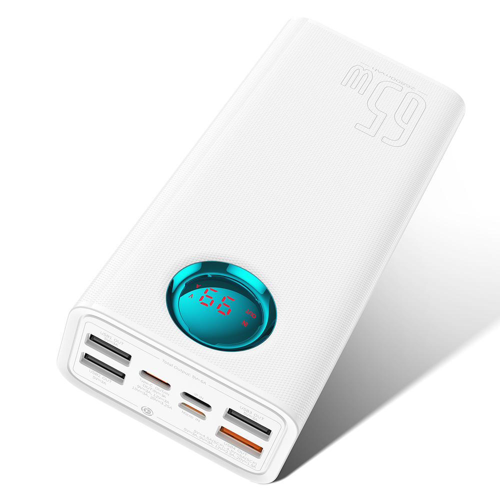 Внешний аккумулятор Baseus Amblight C+4U 26800mAh 65W - Stellar White