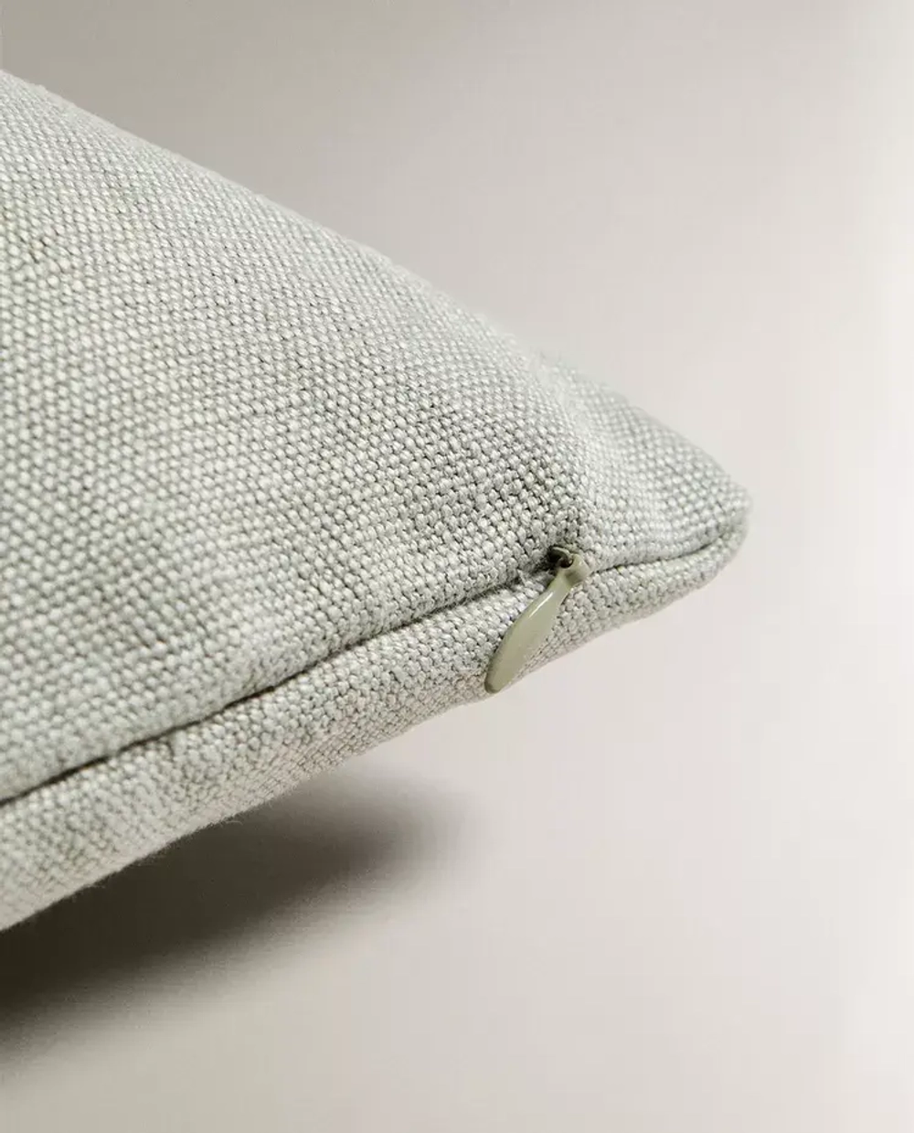 ZARA HOME ЛЬНЯНАЯ НАВОЛОЧКА ДЛЯ ДЕКОРАТИВНОЙ ПОДУШКИ, СИНИЙ