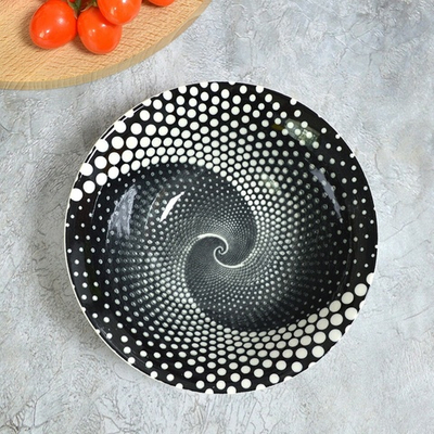 Салатник 600мл 17,5см Инь-Янь гладкий край (00104197)