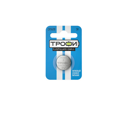 Батарейки Трофи CR1620-1BL ENERGY POWER Lithium