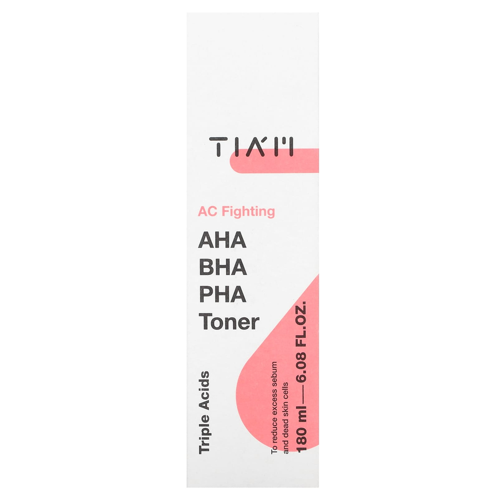 Tiam, AC Fighting, AHA, BHA, тонер с ПГК, 180 мл (6,08 жидк. унц.)