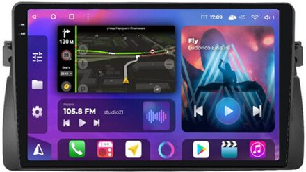 Магнитола для BMW 3 (E46) 1998-2006 - FarCar BX708M-360 на Android 13, QLED+2K, TS10, 6Гб+128Гб, CarPlay, 4G SIM-слот