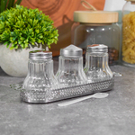 Набор для специй 3 предмета 40мл на подставке, MB 40489