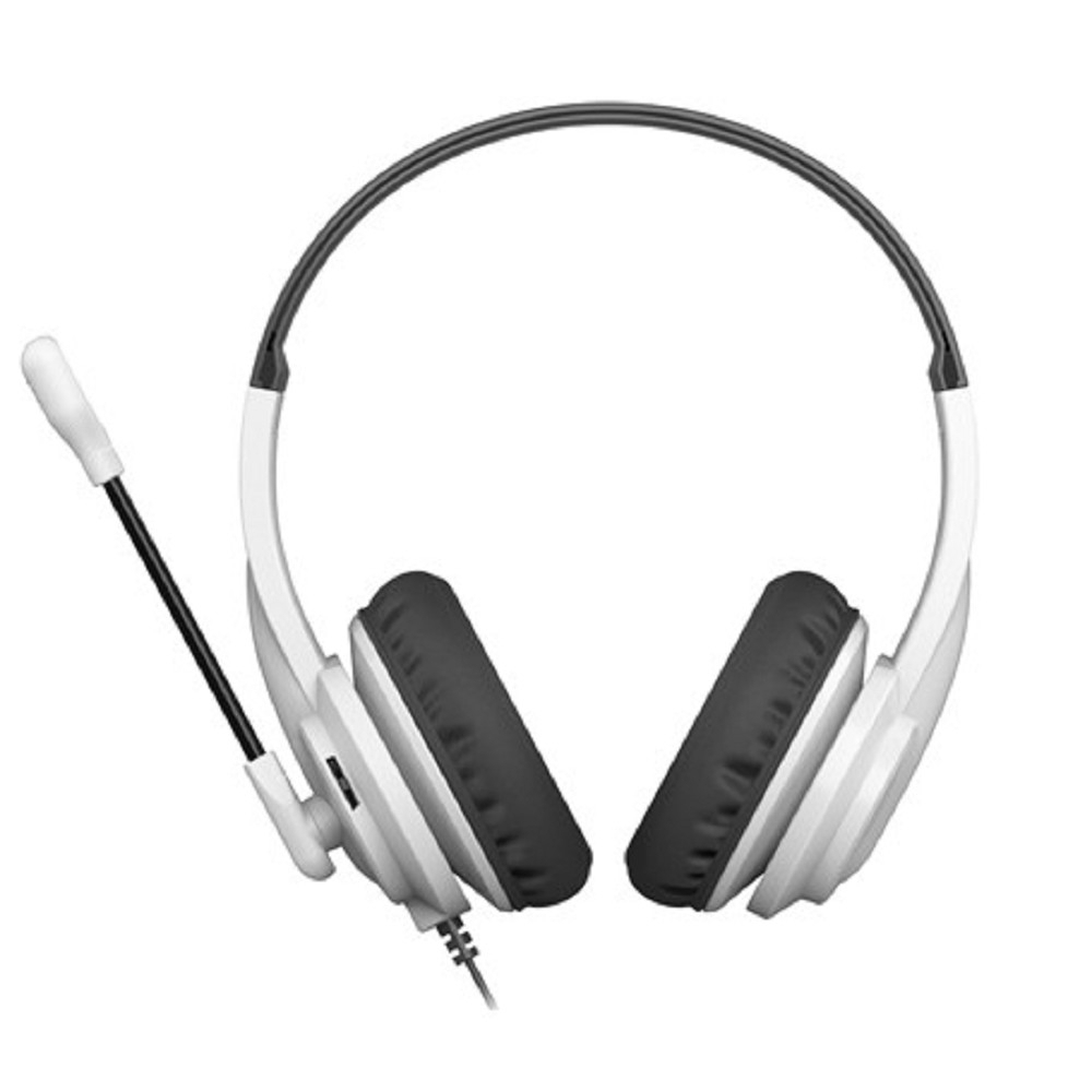 Гарнитура A4Tech HU-10 черный / белый 2м накладные USB(HU-10 / USB / BLACK+WHITE)