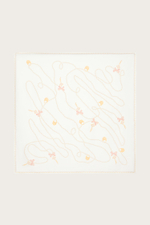 ПЛАТОК ИЗ МОЛОЧНОГО ШЕЛКА С АВТОРСКИМ ПРИНТОМ 90*90