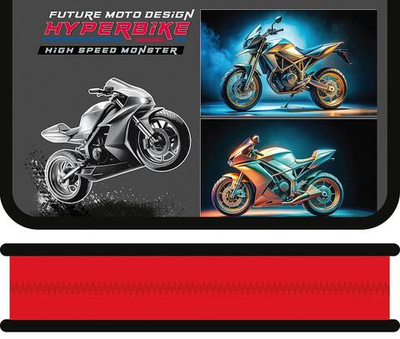 Пенал 1 секц. большой 190/115 "Hyperbike 2025" (Пчёлка)