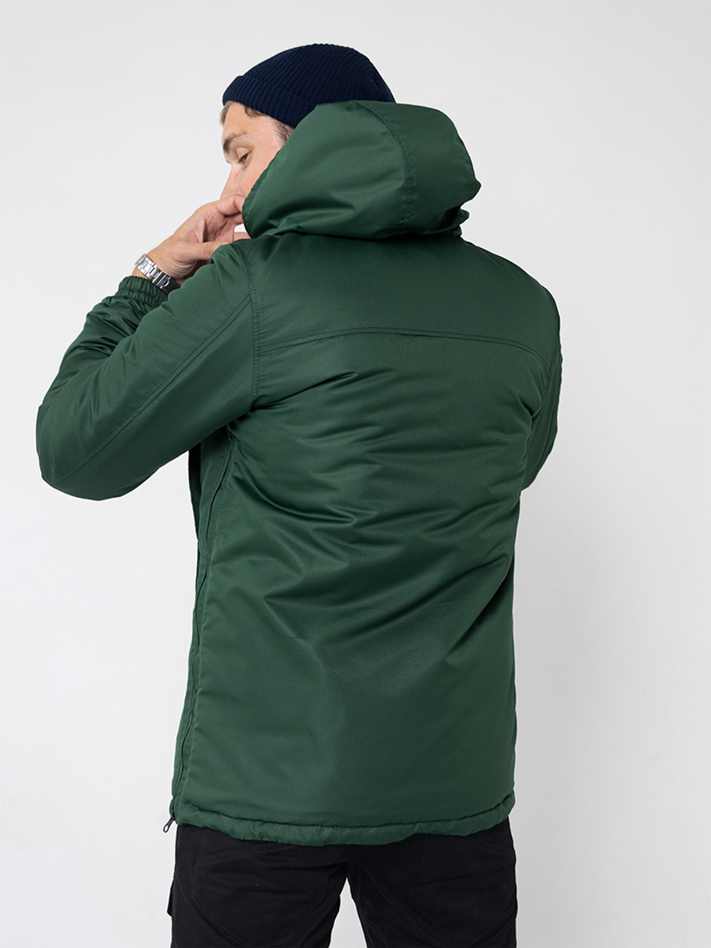 Анорак зимний мужской Город Горький зеленый