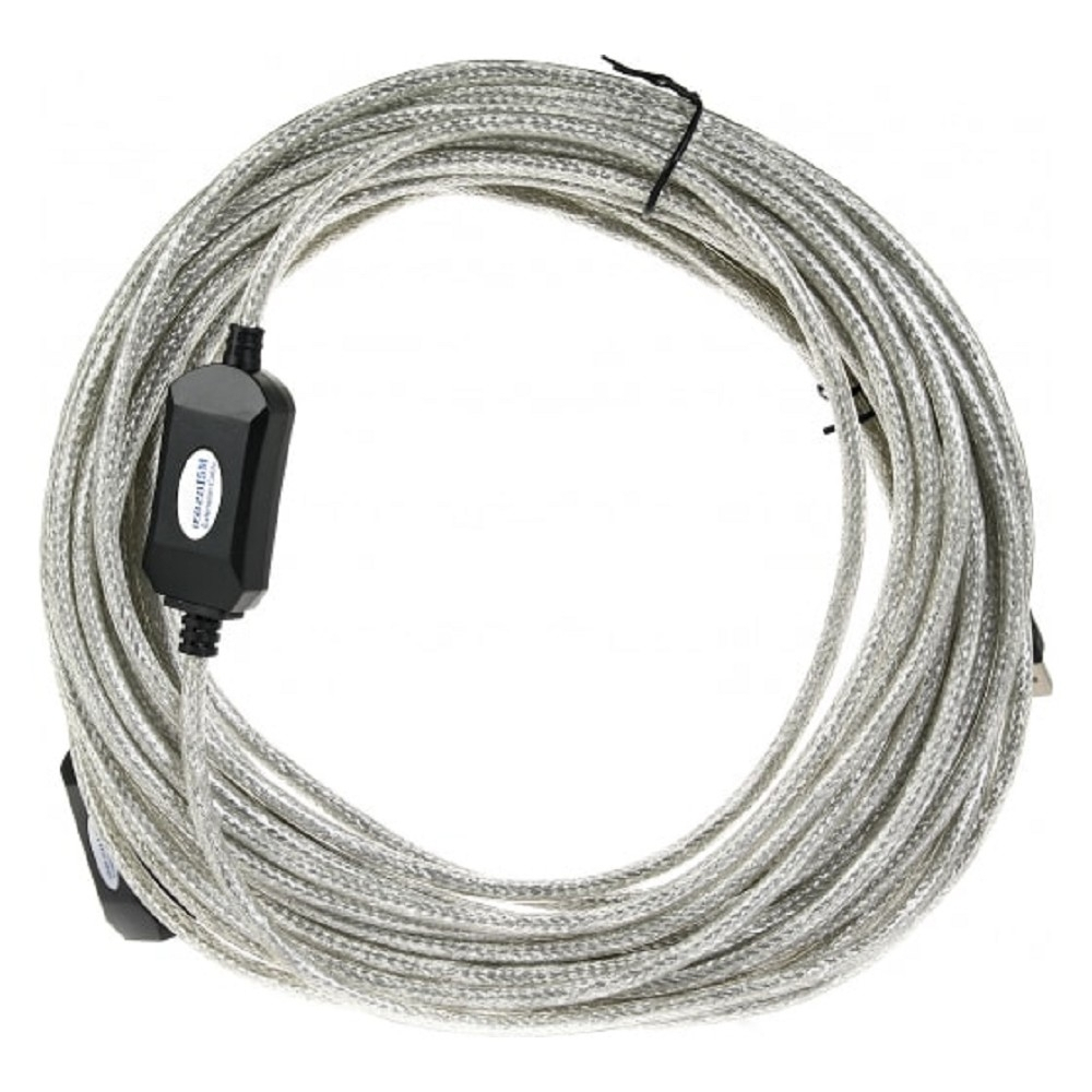 Кабели и переходники USB Aopen/Qust Кабель-адаптер USB2.0-repeater, удлинительный активный Af&gt; 15м (ACU823-15M) [6938510851338]