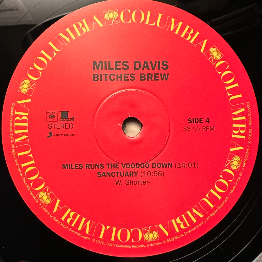Miles Davis - Bitches Brew 2LP (Европа 2015г.)