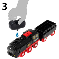 Brio - Trains &amp; Vehicles Christmas Set с поездом на пару на батарейках 36014