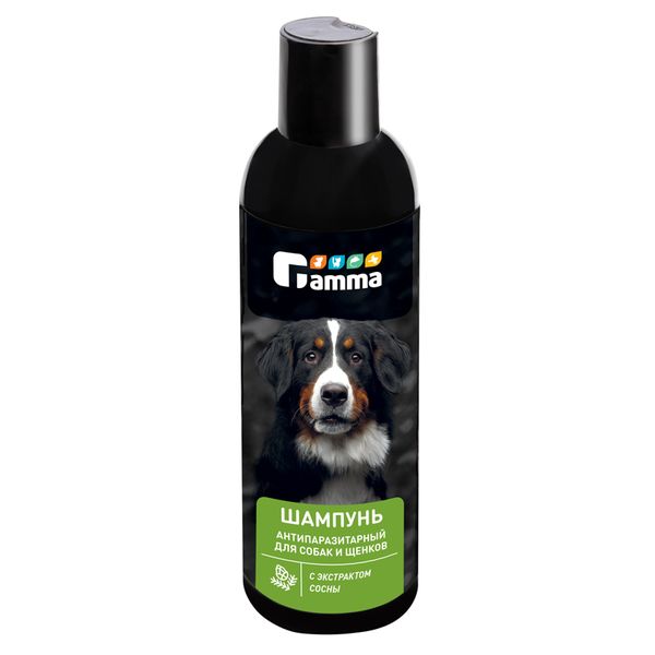 Шампунь антипаразитарный Gamma для собак и щенков с экстрактом сосны