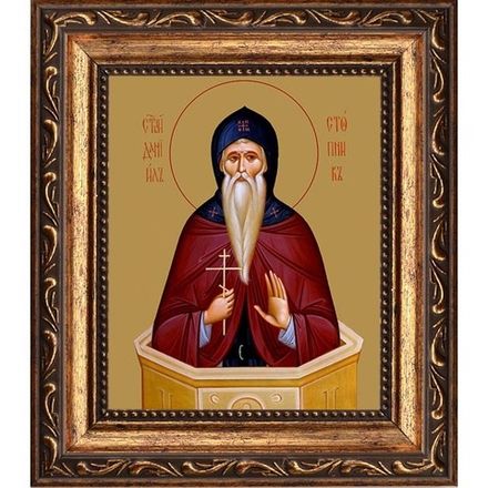 Даниил Столпник Преподобный. Икона на холсте.