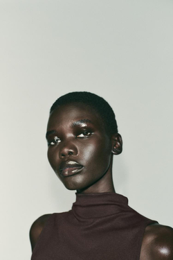 ZARA ТОП БЕЗ РУКАВОВ, ГРАНАТОВЫЙ