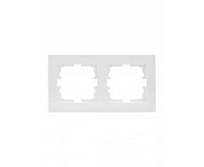 Рамка 2-местн. горизонт. VESNA бел. LEZARD 742-0200-147