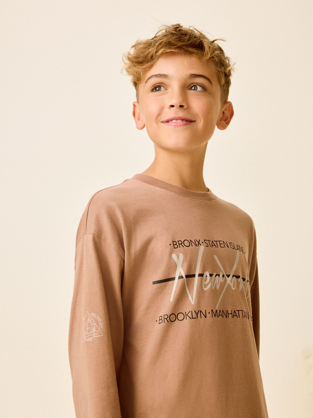 Пижама для мальчика Next B96-776, 3 шт., Бежевый, Черный