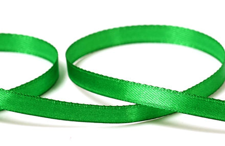 Лента атласная, 6 мм, №019 зелен.
