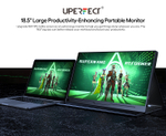 18.5" Портативный монитор с магнитным чехлом Uplays E03 FHD IPS 1920x1080, 120 Гц