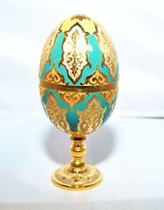 Сувенир "Яйцо-рюмки" с эмалью (Златоуст)