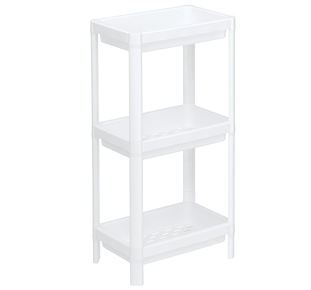 Этажерка прямоугольная (3 секции) 365x230x140 полки с бортиками М2702