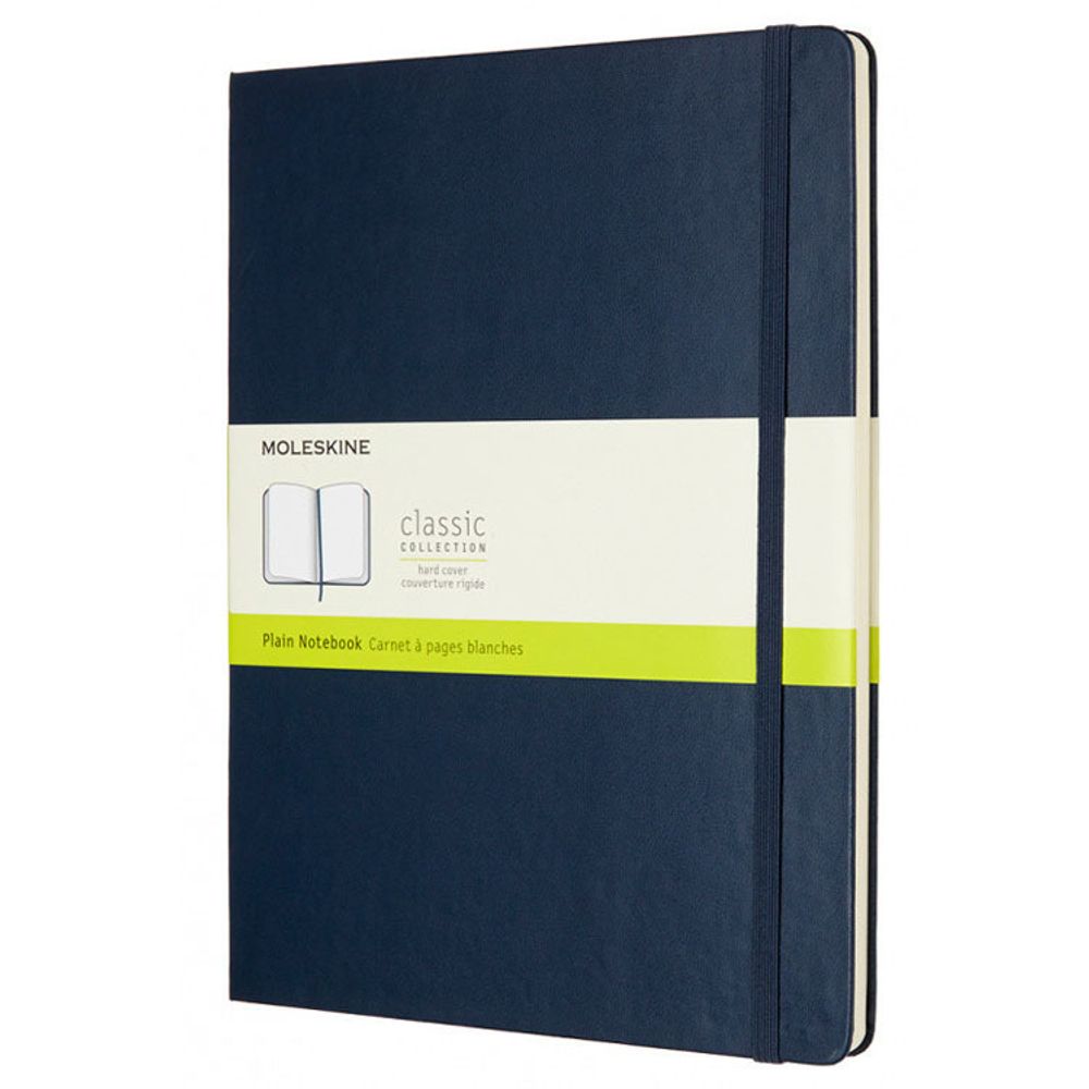 Блокнот Moleskine Classic XLarge нелинованный синий (QP092B20)