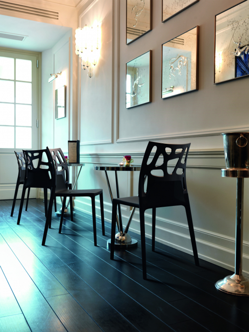 Стул пластиковый Papatya Ego-Rock, черный