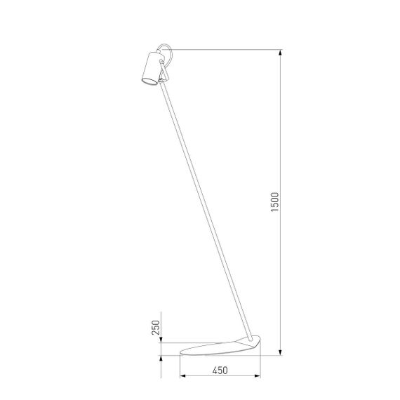 Торшер TK Lighting 3063 Redo Black