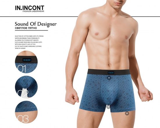 Мужские боксеры IN.INCONT 8055, 2 шт. в упаковке