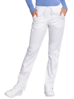 Брюки медицинские женские Cherokee WW235AB на резинке со шнурком, белый, 42