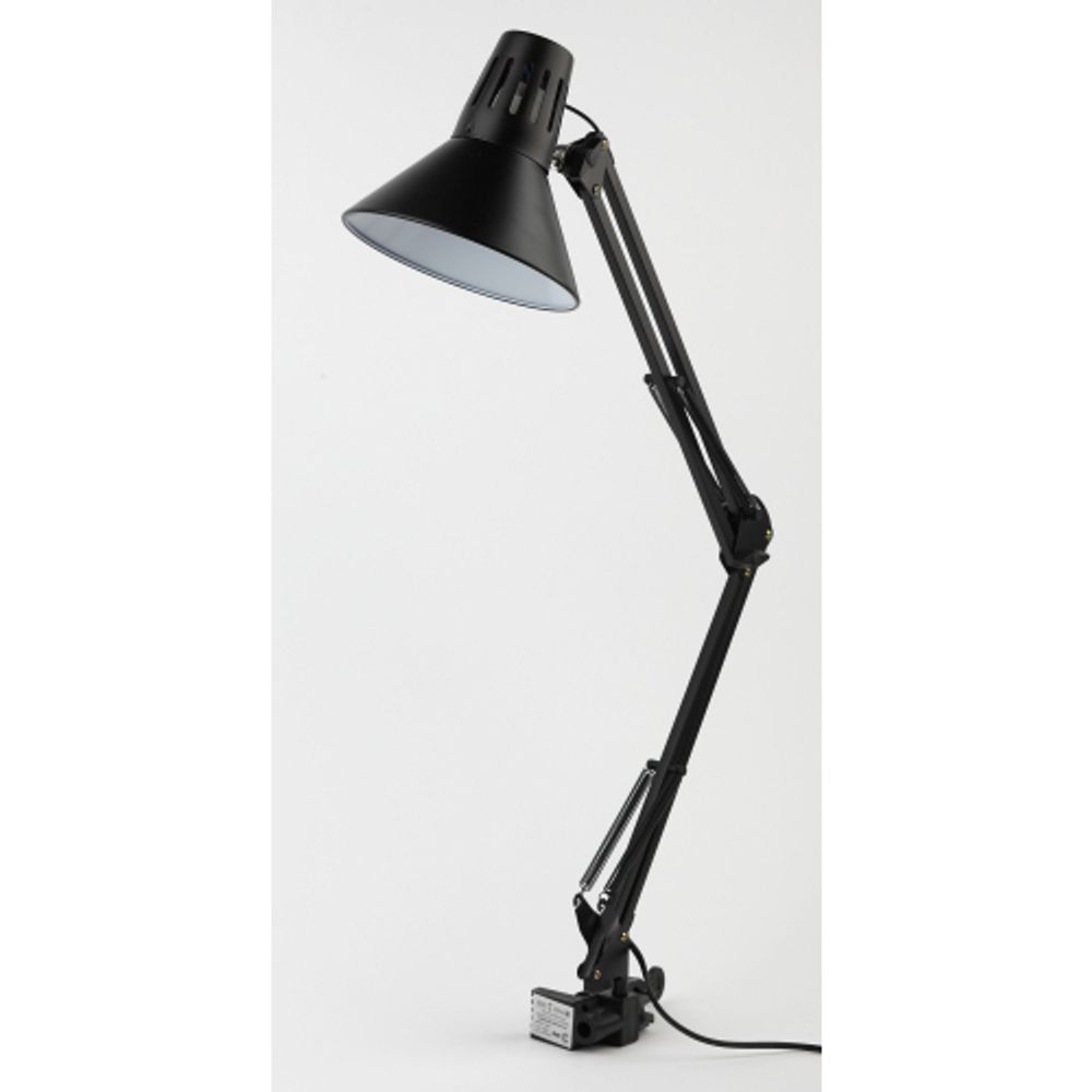 Настольный светильник ЭРА N-121-E27-40W-BK на струбцине черный