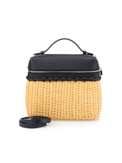 BL8316/10 Сумка жен., ротанг + нат.кожа