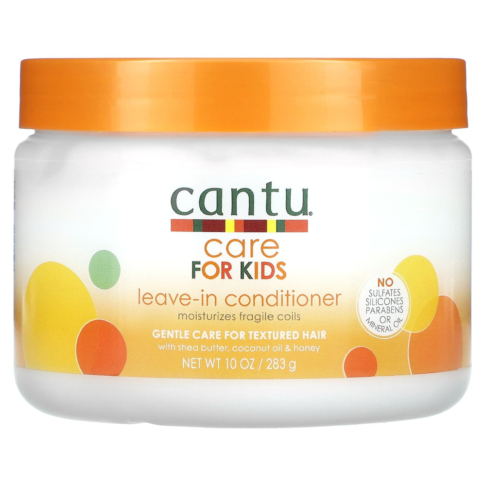 Cantu, Care For Kids, несмываемый кондиционер, деликатный уход за текстурированными волосами, 283 г (10 унций)