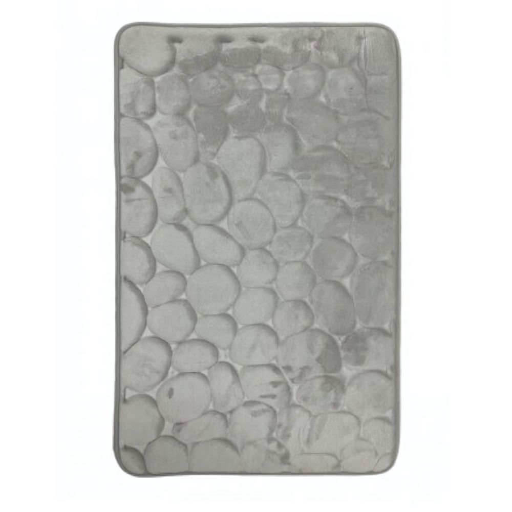 Коврик для ванной комнаты “Memory Foam Mat” 50*80 серые камни WF22-005