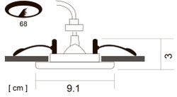 Точечный встраиваемый светильник Arte Lamp