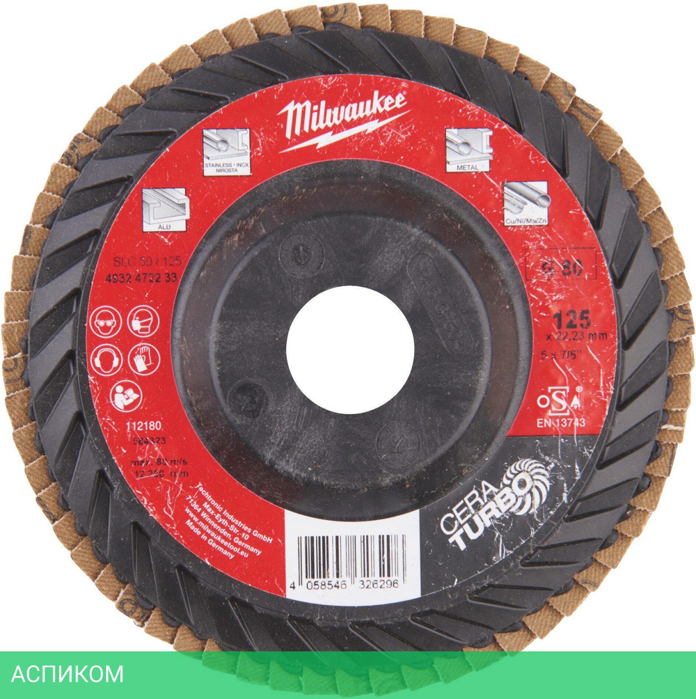 Шлифовальный диск Milwaukee 4932472233