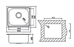 Кухонная мойка OULIN 203 схема