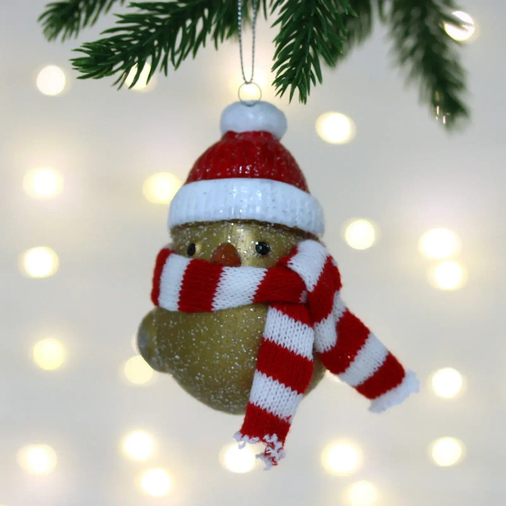 Елочная игрушка «Милая птичка» 9*6*9 см